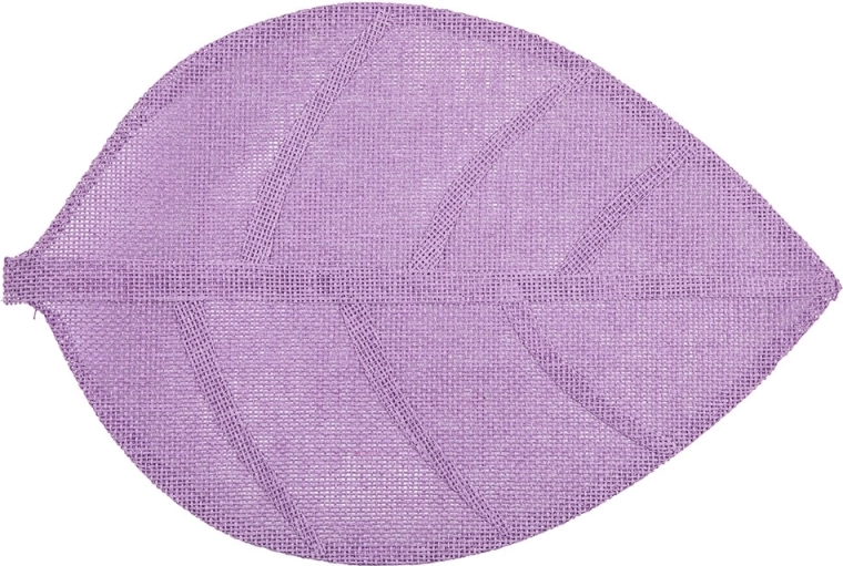 Naturalna podkładka na stół w kształcie liścia 33 × 48 cm fioletowa