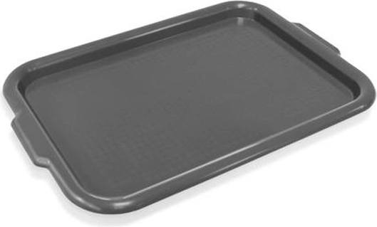 Plastowa taca do serwowania TORO 48 × 34 cm antracyt