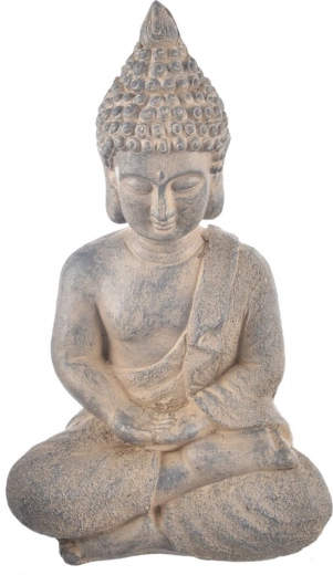 Ceramiczna dekoracja Budda szara 41 cm
