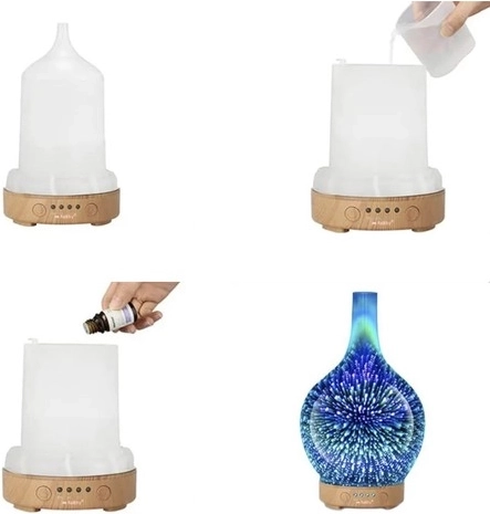 3w1: nawilżacz, dyfuzor aromatyczny i nocne RGB LED