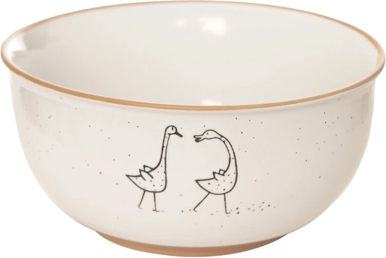 Ceramiczna miseczka „Statek” z motywem gęsi 13,5 cm