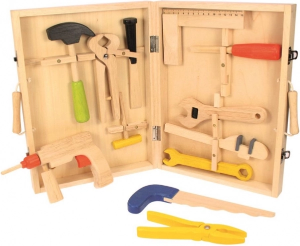Drewniana walizka z narzędziami Bigjigs Toys