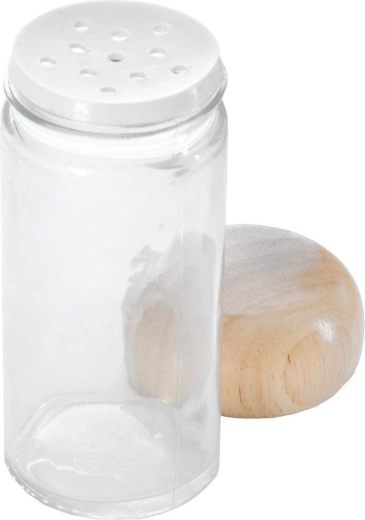 Szklane słoiczki na przyprawy z pokrywką i sitkiem