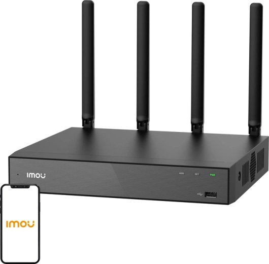 Imou Wi‑Fi IP rejestrator wideo 18‑kanałowy (Wi‑Fi 6, 4K, H.265, do 16 TB)