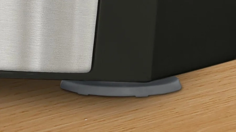 Stabilność dzięki silikonowym przyssawkom