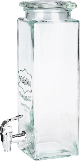 Wytrzymałe grube szkło i szczelna pokrywa