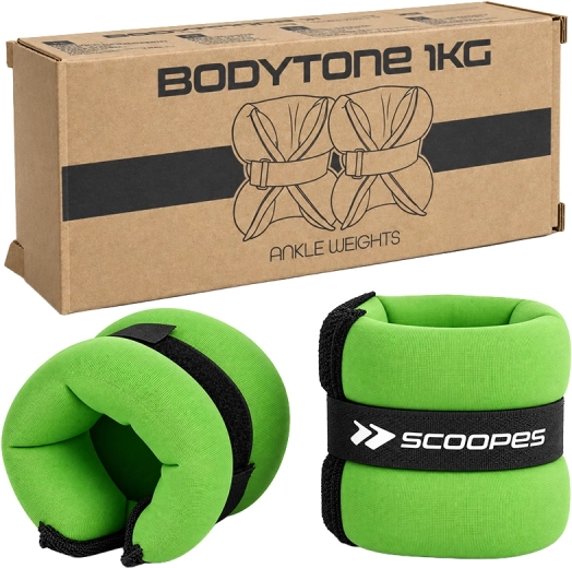 BodyTone obciążenie na nadgarstek 1 kg zielone - 1 sztuka