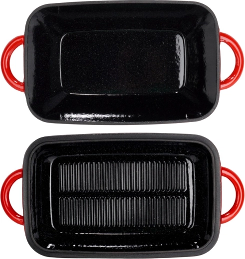 Dwa naczynia w jednym: brytfanna + grillowa pokrywa