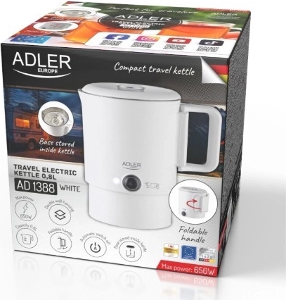 Naprawdę podróżny: składany uchwyt i podstawa w środku