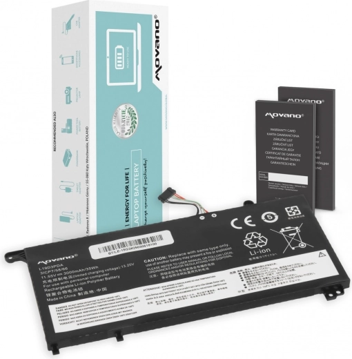 Bateria Movano L19M3PDA do Lenovo ThinkBook 14/15 G2–G5 (IAP/ITL/ACL/ABA) 3000 mAh 35 Wh