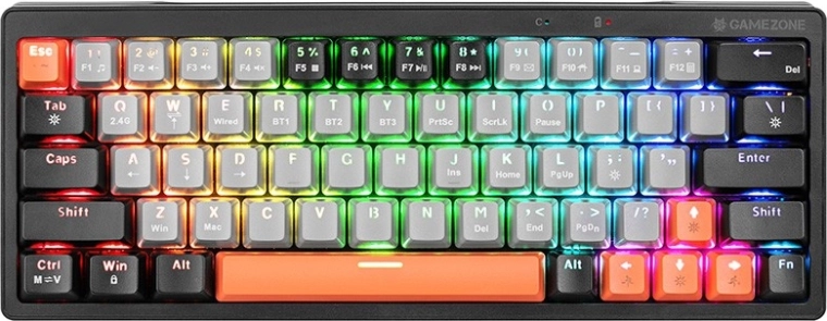 Mechaniczna klawiatura gamingowa TRACER Gamezone EVO1 Hot Swap 63, RGB, 60%