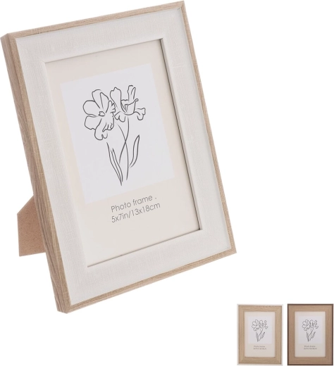 Drewniana ramka na zdjęcia 18 × 23 cm, 3 warianty (assort) - 1 szt.