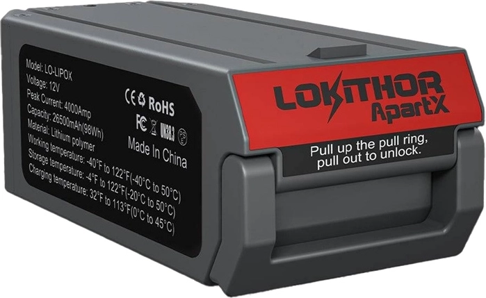 Bateria Lokithor LO-LIPOX do ApartX 98 Wh