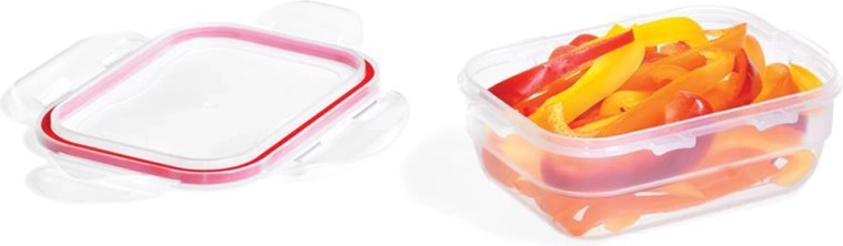 Pojemnik Lock & Lock Easy Match prostokątny 370 ml czerwony