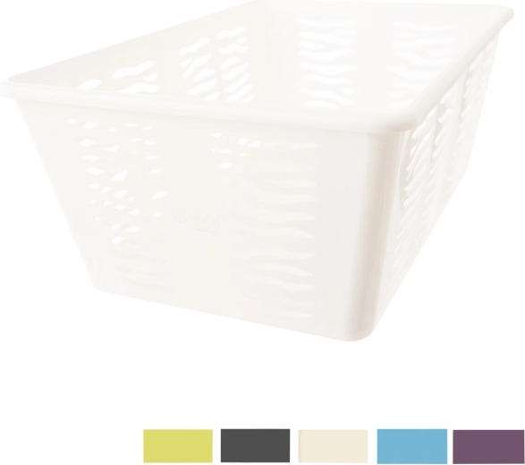 Plastikowy koszyk do przechowywania Zebra 36,4 × 25 × 14,5 cm (mix kolorów)