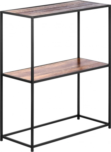 Dwie przestronne półki w dekorze drewna