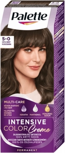 Palette Intensive Color Creme 5-0 jasny brąz 50 ml