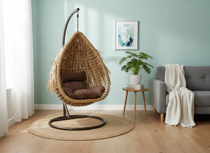 Naturalny rattanowy wygląd do wnętrza i ogrodu