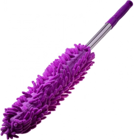 Miotełka z mikrofibry z teleskopową rączką – fioletowa