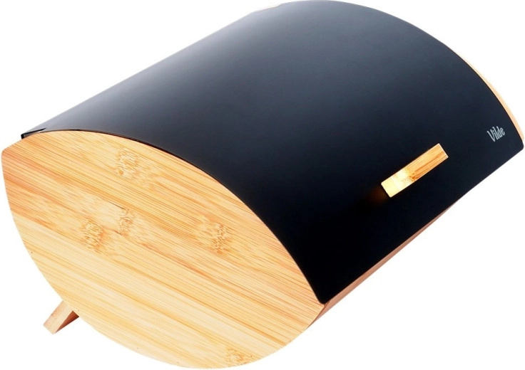 Bambus i matowa czarna stal