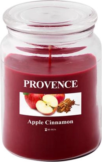 Świeca zapachowa w szkle jabłko i cynamon PROVENCE 95 godzin