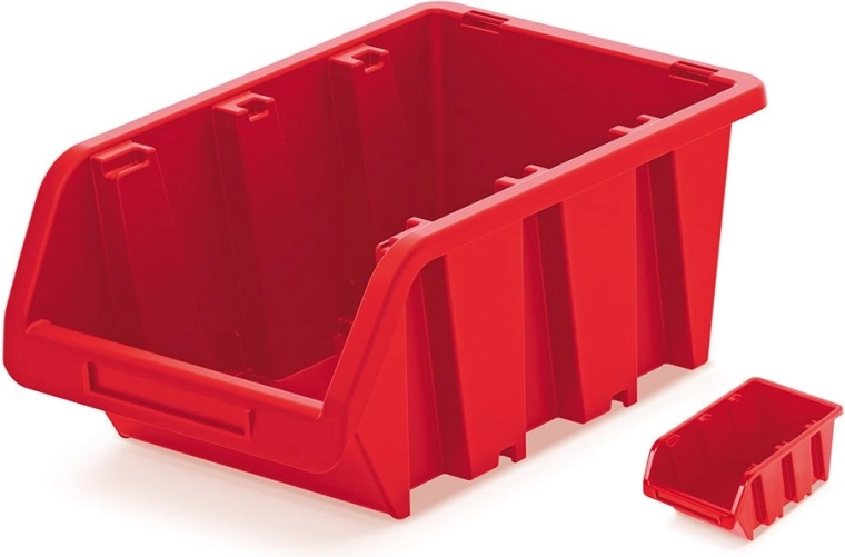 Plastowy pojemnik magazynowy TRUCK 155 × 100 × 70 mm czerwony