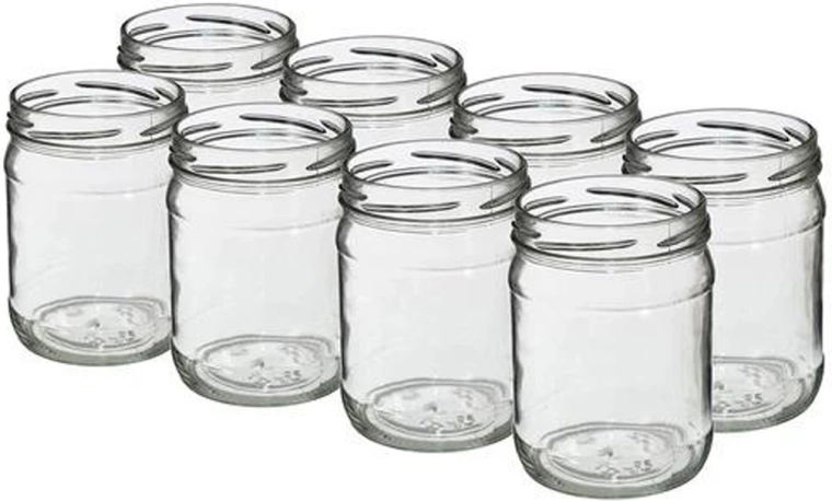 Zestaw słoików do przetworów Twist 500 ml bez wieczek, 8 szt.