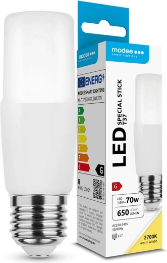 Żarówka LED Modee Lighting Stick T37 E27 7,9 W 650 lm ciepła biel