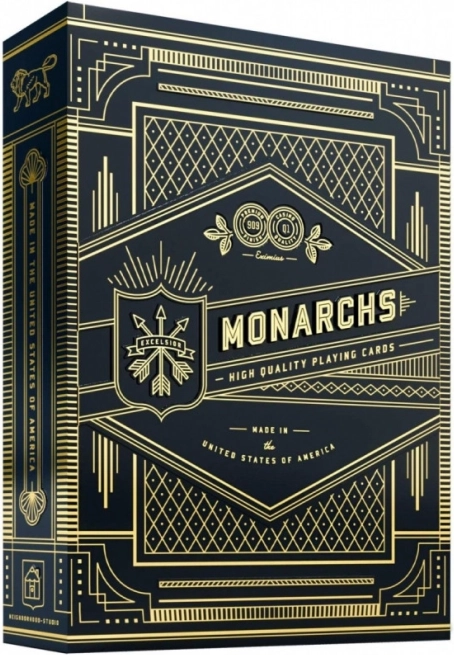 Karty do gry Monarchs czarne