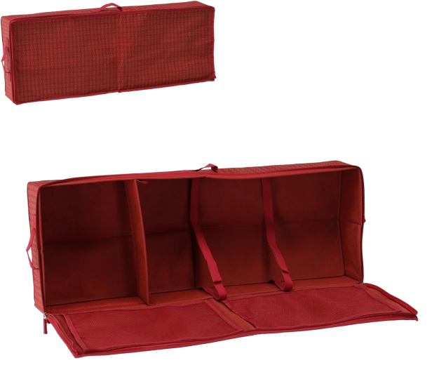 Czerwony organizer na papier do pakowania 80 × 30 × 12 cm