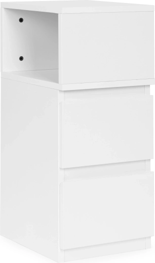 Podwójne szuflady i otwarta przegroda