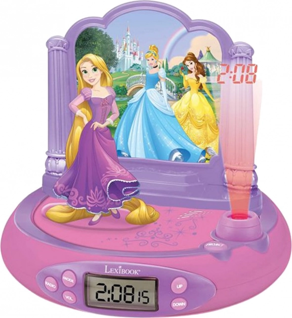 3D budzik z projektorem Disney Księżniczki
