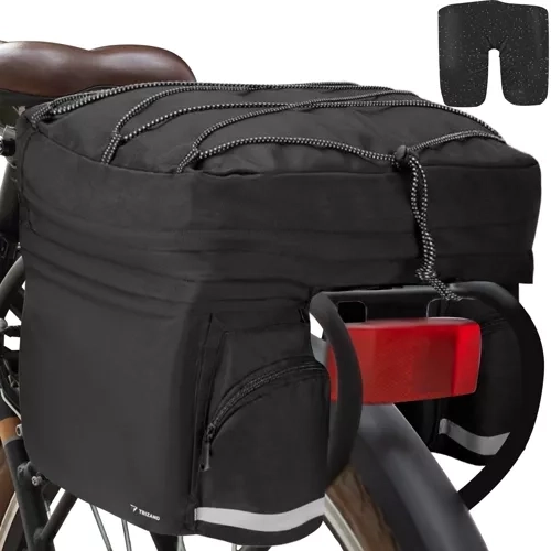 Trizand 23798 Duża sakwa na rower 60 l, czarna
