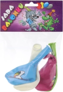 Balony z nadrukiem jednorożca – zestaw 4 szt.