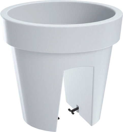Doniczka na balustradę Lofly Railing 24,5 cm biała