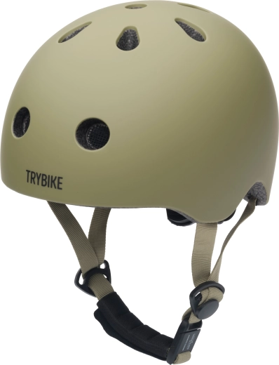 Dziecięcy kask na rower, hulajnogę, rolki i skateboard Trybike zielony XS
