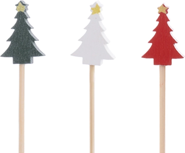 Świąteczny design z kolorowymi choinkami