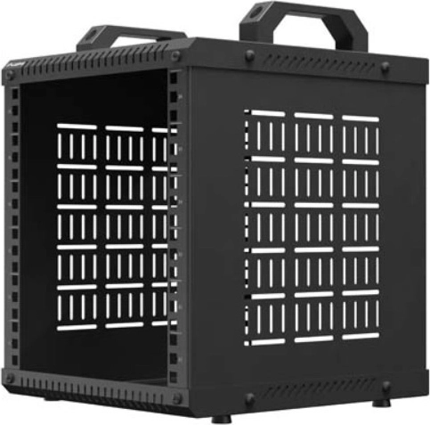 Lanberg otwarta szafa rack 10" 6U 280 x 300 mm czarna