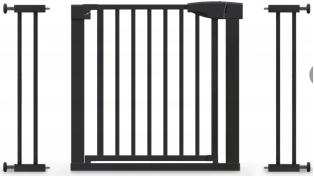 BabyProtect bramka bezpieczeństwa do drzwi 75–110 cm czarna - 1 sztuka