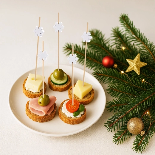 Elegancki zimowy design dla każdego stołu