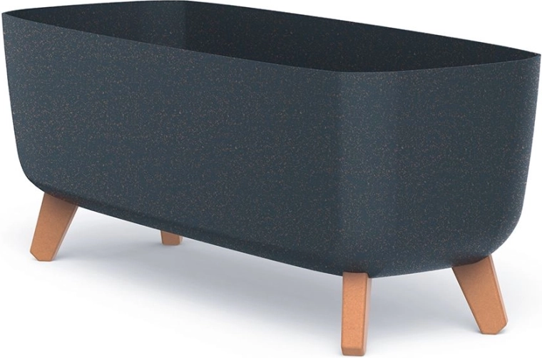 Donica z nóżkami Gracia Case Eco Wood 58 cm antracyt