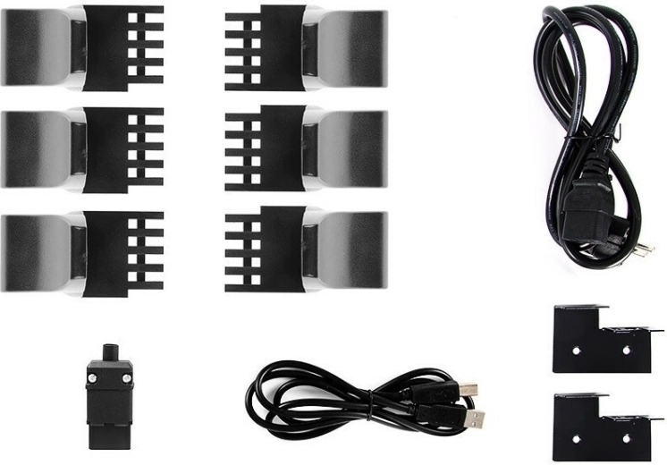 Pełne akcesoria i łatwy montaż w szafie rack