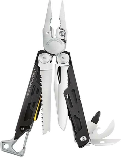Leatherman Signal narzędzie wielofunkcyjne, 19 funkcji, czarno‑srebrny