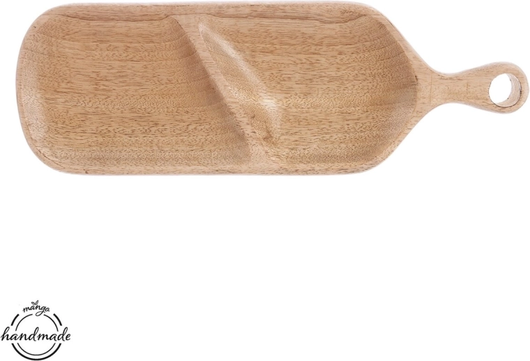 Dzielona taca do serwowania z drewna mango 40,5 × 14 cm