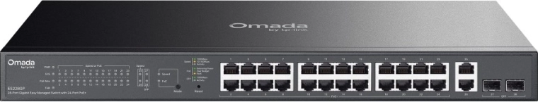 Omada łatwo zarządzalny gigabitowy przełącznik 28-portowy PoE+