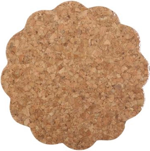 Korkowe podkładki TORO kwiatek, 6 szt., 9,5 cm