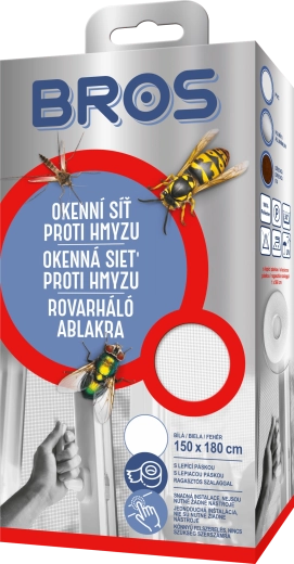 Okienna siatka przeciw owadom 150 × 180 cm, biała