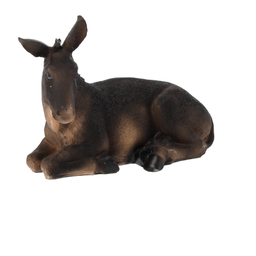 Figura osła do szopki bożonarodzeniowej z poliresinu 14 × 26 × 21 cm