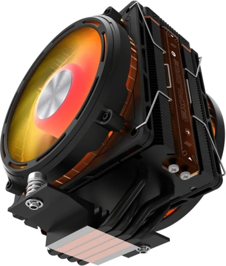 Mocne odprowadzanie ciepła z 4× heatpipe