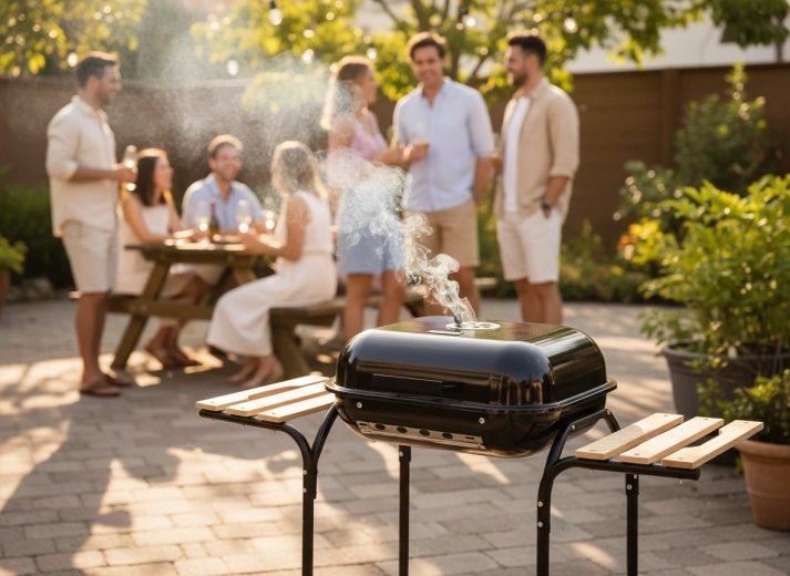 Równomierne grillowanie na chromowanym ruszcie